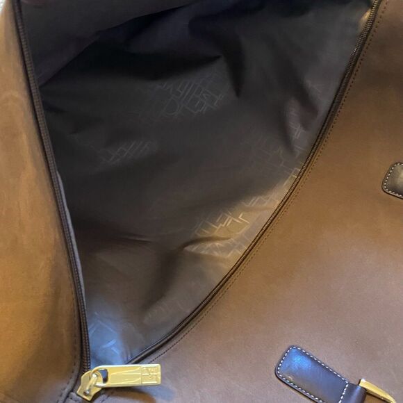 Diane Von Furstenberg Garment Suit Bag Luggage Canvas Suede Wardrobe DVF Travel - Picture 11 of 16
